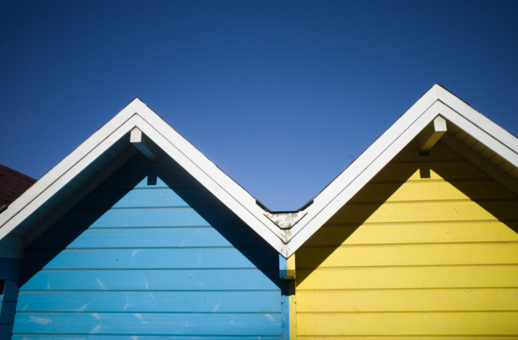 Beach huts at Whitby