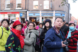 Japanese tourists in York