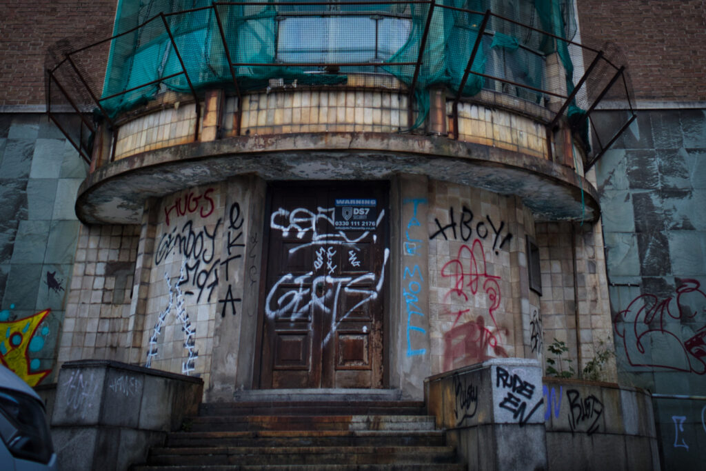 Graffiti on Leeds building