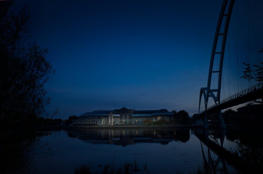 The Infinity Bridge over the River Tees, Stockton